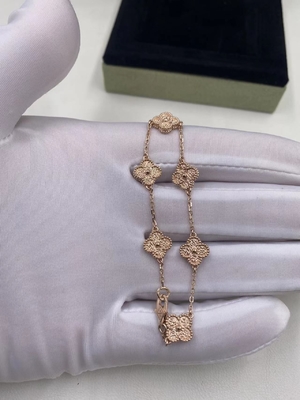 Van Cleef & Arpels Sweet Alhambra Bracelet 6 Motifs Rose Gold