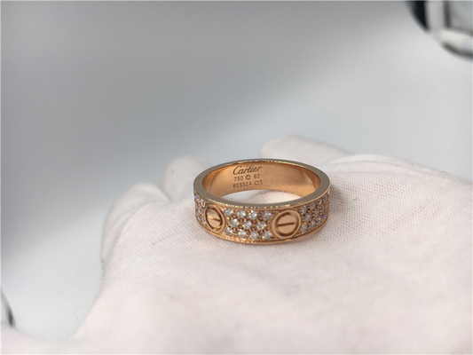 結婚指輪の贅沢な金の宝石類、贅沢な18K金愛結婚指輪