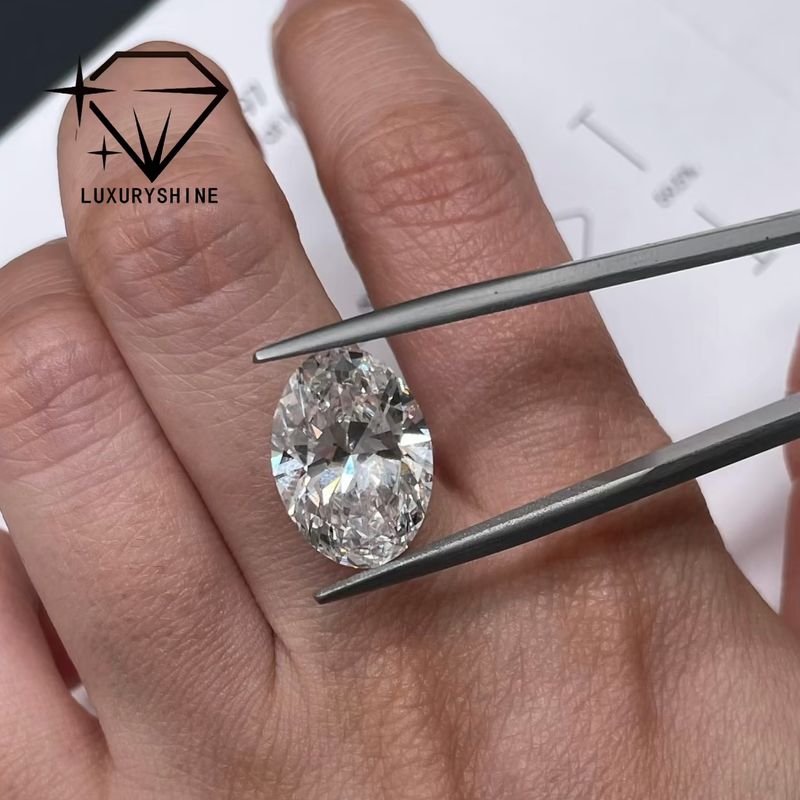 品質 LuxuryShine 0.1-10CT VVS2 実験室で栽培されたダイヤモンド D-F 色 白 オバル IGI 証明書 3EX 切断石 LuxuryShine 工場