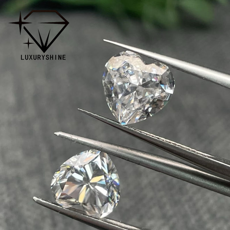 品質 LuxuryShine VS1 ホワイトハート エクセレントカット Lab Grown Diamond 1CT 2CT 3CT 4CT 5CT 特別カスタマイズ対応 工場
