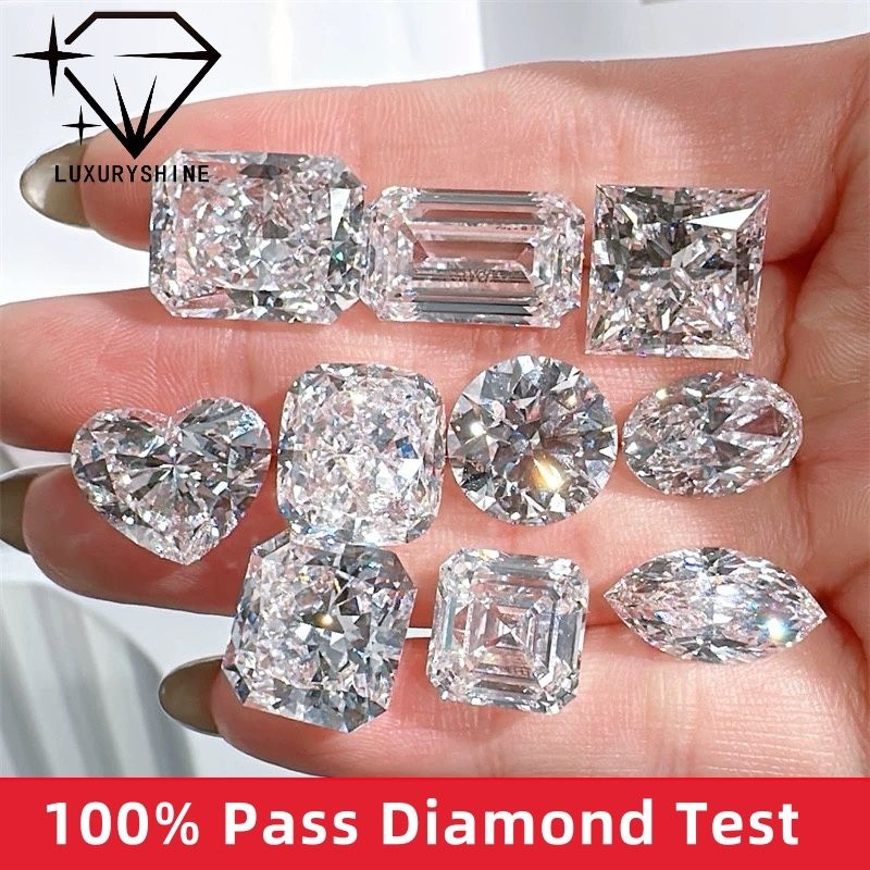品質 LuxuryShine VVS-VS アッシャーシェイプ ラボグロウンダイヤモンド 0.1-10CT D-Fカラー ホワイトダイヤモンド IGI鑑定書付き 3EXカットストーン 工場