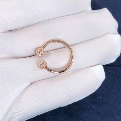 品質 女性のPiagetの所有物の開いた円のダイヤモンド指輪およそ0.34 Ct 工場