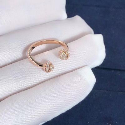 品質 女性のPiagetの所有物の開いた円のダイヤモンド指輪およそ0.34 Ct 工場