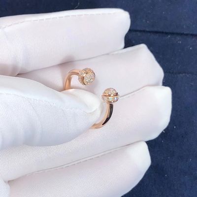 品質 女性のPiagetの所有物の開いた円のダイヤモンド指輪およそ0.34 Ct 工場