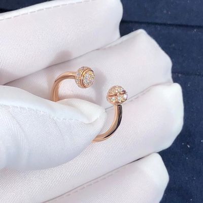品質 女性のPiagetの所有物の開いた円のダイヤモンド指輪およそ0.34 Ct 工場