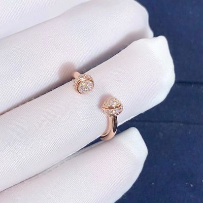 品質 女性のPiagetの所有物の開いた円のダイヤモンド指輪およそ0.34 Ct 工場