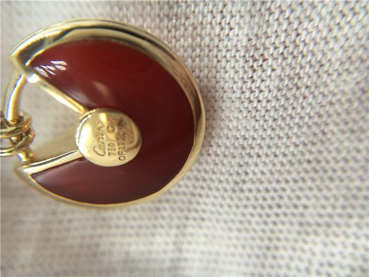 品質 XSモデル上限の注文のJewelry Amulette De Necklace 18Kローズの金のカーネリアン 工場