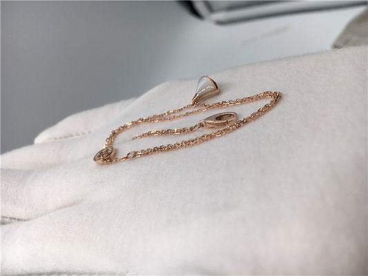 品質 白い真珠母の白い吊り下げ式の贅沢な宝石類の宝石類のブレスレット18Kローズの金 工場