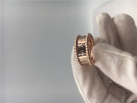 品質 型のローズの金の婚約指輪、女性の金バンド婚約指輪 工場