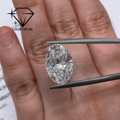 LuxuryShine 0.1-10CT VVS2 実験室で栽培されたダイヤモンド D-F 色 白 オバル IGI 証明書 3EX 切断石 LuxuryShine