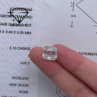 品質 LuxuryShine VVS-VS 0.1-10CT アッシャー形状ラボ 成長ダイヤモンド D-F 色 白いダイヤモンド IGI証明書 3EX 切断石 工場