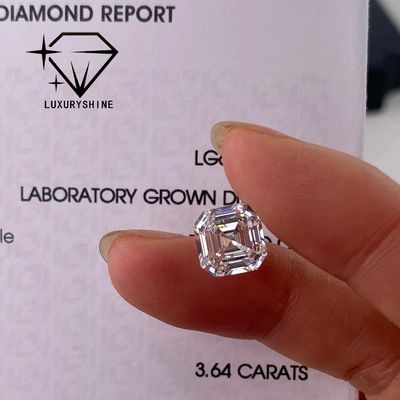 品質 LuxuryShine VVS-VS 0.1-10CT アッシャー形状ラボ 成長ダイヤモンド D-F 色 白いダイヤモンド IGI証明書 3EX 切断石 工場