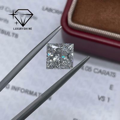 品質 ルックス シャイン プリンセス カット ラボ 成長 ダイヤモンド D-F カラー VVS-VS IGI 証明書 工場