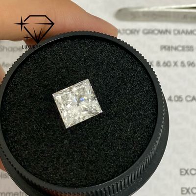品質 ルックス シャイン プリンセス カット ラボ 成長 ダイヤモンド D-F カラー VVS-VS IGI 証明書 工場