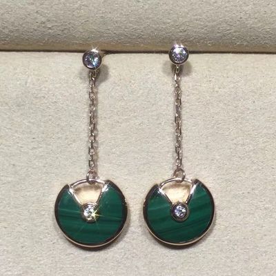 品質 Amulette De Earrings Personalizedの金の宝石類18kの黄色く/ピンク/ホワイト ゴールド 工場