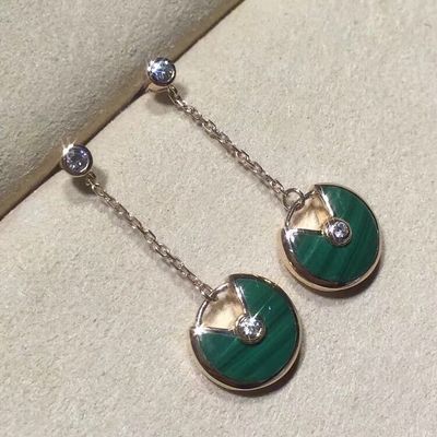 品質 Amulette De Earrings Personalizedの金の宝石類18kの黄色く/ピンク/ホワイト ゴールド 工場