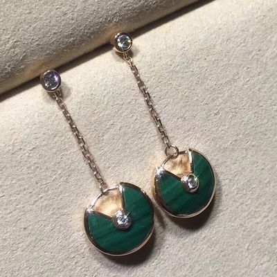品質 Amulette De Earrings Personalizedの金の宝石類18kの黄色く/ピンク/ホワイト ゴールド 工場