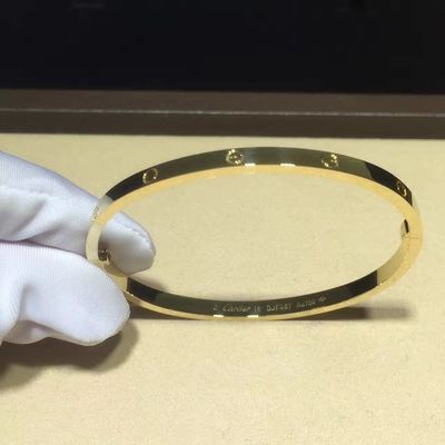 品質 宝石類18Kの金のブレスレット、薄い愛によって個人化される金のネックレス小さいモデル 工場
