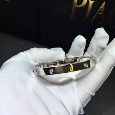 品質 ブランドの宝石類愛ブレスレット4のダイヤモンドのイエロー・ゴールドDiamonds18kの金 工場