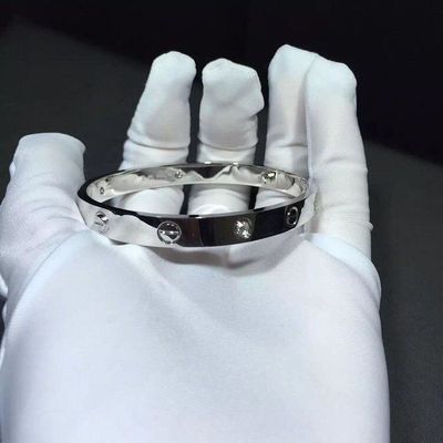 品質 ブランドの宝石類愛ブレスレット4のダイヤモンドのイエロー・ゴールドDiamonds18kの金 工場