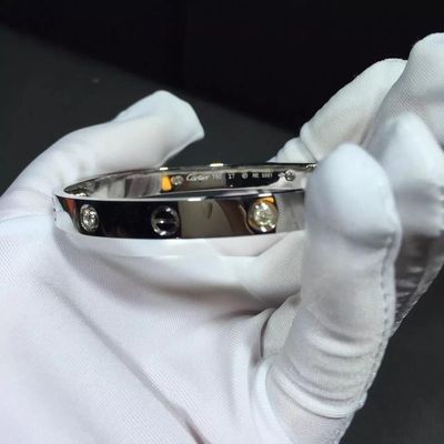 品質 ブランドの宝石類愛ブレスレット4のダイヤモンドのイエロー・ゴールドDiamonds18kの金 工場