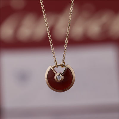 品質 Xsモデル イエロー・ゴールドのAmulette De Necklace Withラピスラズリのダイヤモンド 工場