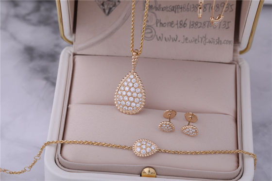 品質 実質の金の贅沢で高い宝石類の蛇のBohemeのブレスレットSのモチーフはとのダイヤモンドRef JBT00365Mを舗装する 工場