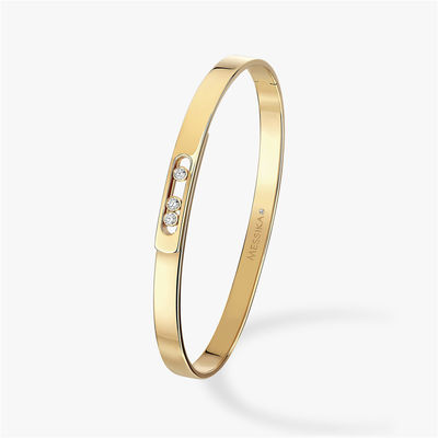 品質 18Kイエロー・ゴールドLuxury Jewelryは女性のためのNoaのダイヤモンドの腕輪のブレスレットを動かす 工場
